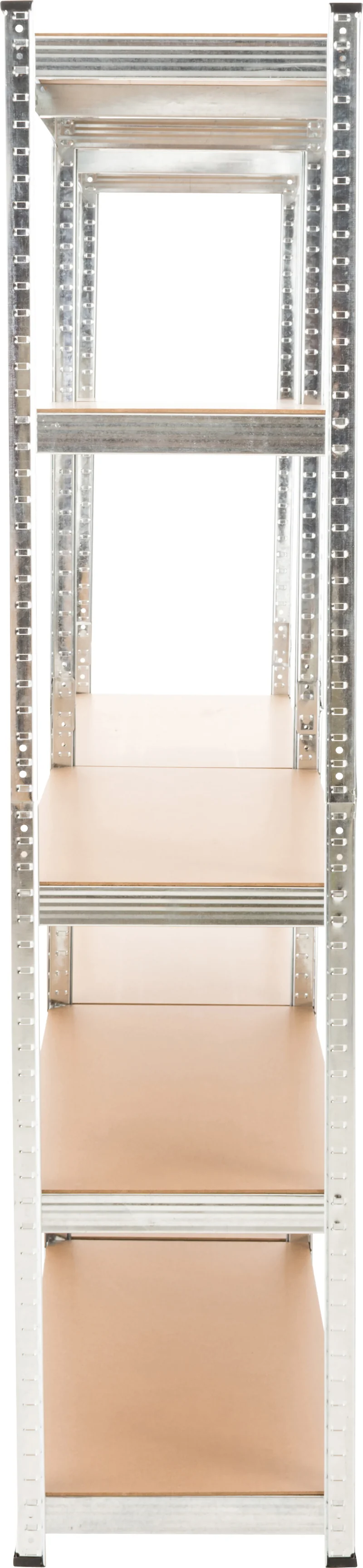 Lot de 2 étagères de rangement galvanisées 180 × 90 × 40 cm 5 tablettes MDF réglables 175 kg par niveau 10_0008949