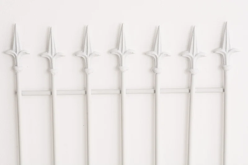 Treillis support pour plantes grimpantes à plante décoration de jardin 100 × 50 cm en métal blanc 10_0008922