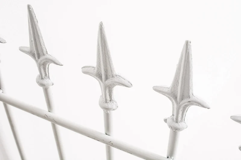 Treillis support pour plantes grimpantes à plante décoration de jardin 100 × 50 cm en métal blanc 10_0008922