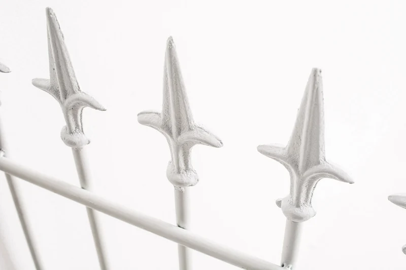 Treillis support pour plantes grimpantes à plante décoration de jardin 100 × 50 cm en métal blanc 10_0008922