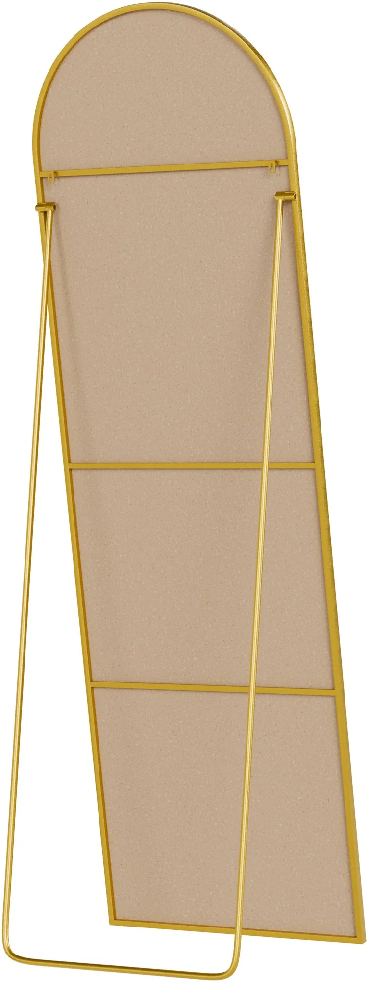 Miroir sur pied ou mural 160 × 50 cm cadre fin design élégant 160x50 cm cadre métal or brillant 10_0008895
