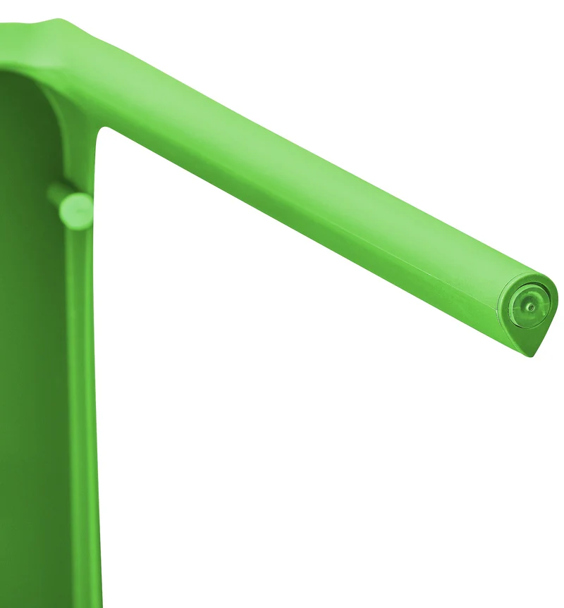 Chaise empilable design en plastique couleur vert résistant aux UV – jardin terrasse et intérieur 10_0007891