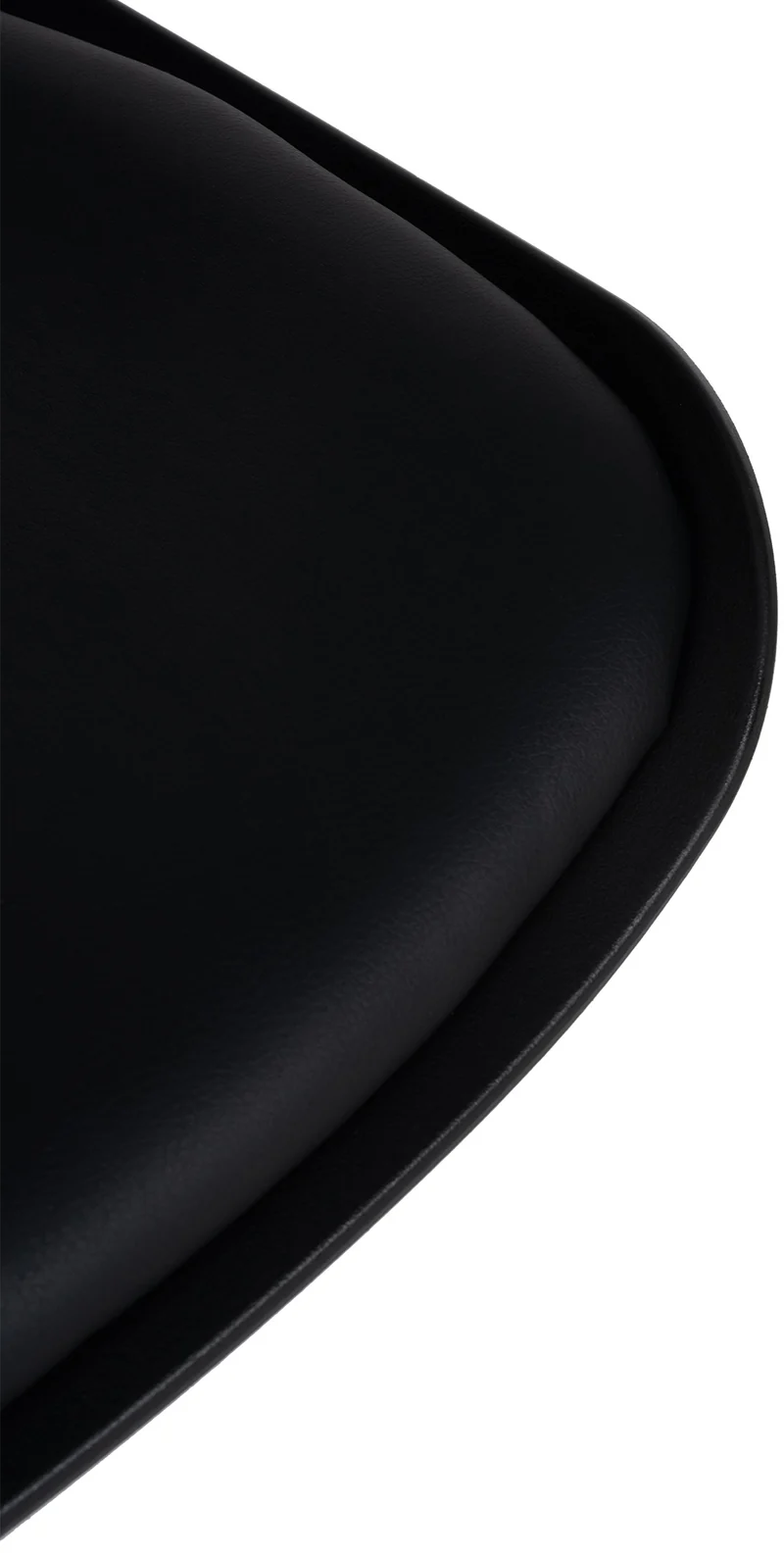 Tabouret de bar x4 avec repose-pieds hauteur réglable desing moderne en PVC noir et métal noir 10_0004500