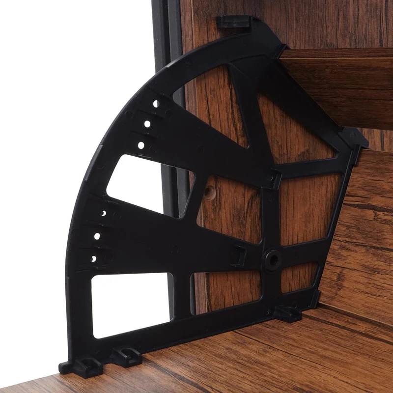 Étagère à chaussures meuble rangement entrée 122x77x29cm jusqu'à 27 paire aspect chêne sauvage 04_0005155