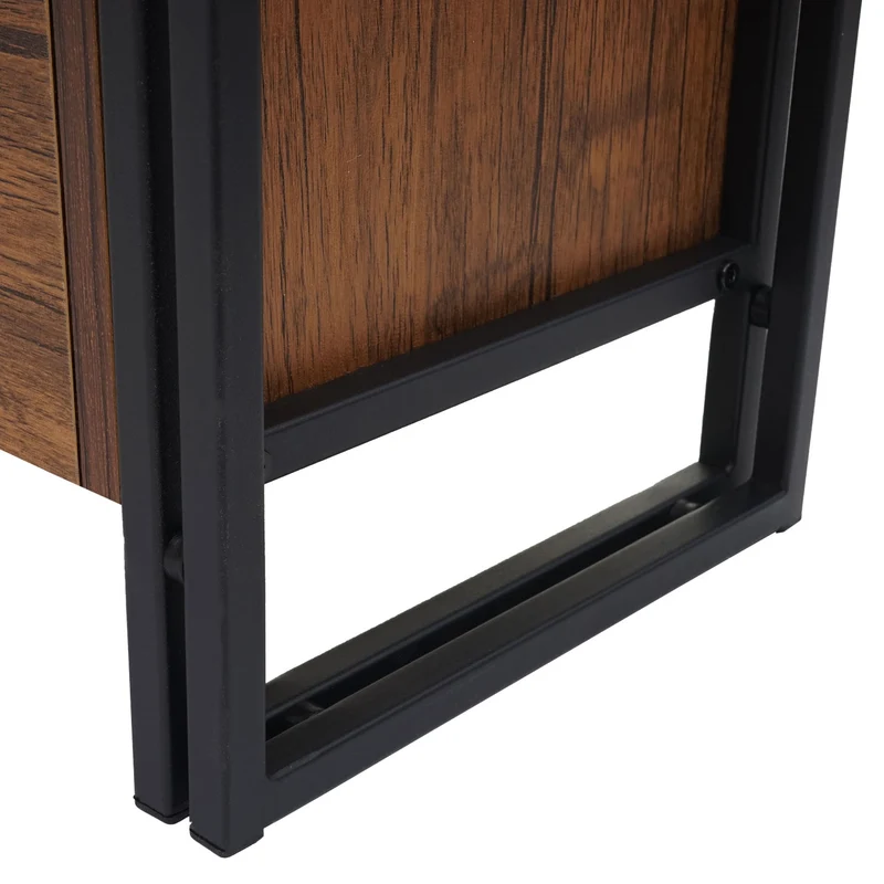 Étagère à chaussures meuble rangement entrée 122x77x29cm jusqu'à 27 paire aspect chêne sauvage 04_0005155