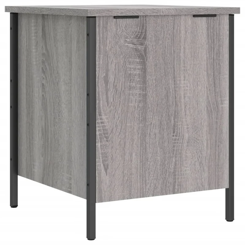 Banc banquette de rangement chaussures livres jouets coussins 40 x 42,5 x 50 cm bois d'ingénierie couleur sonoma gris DEC024798