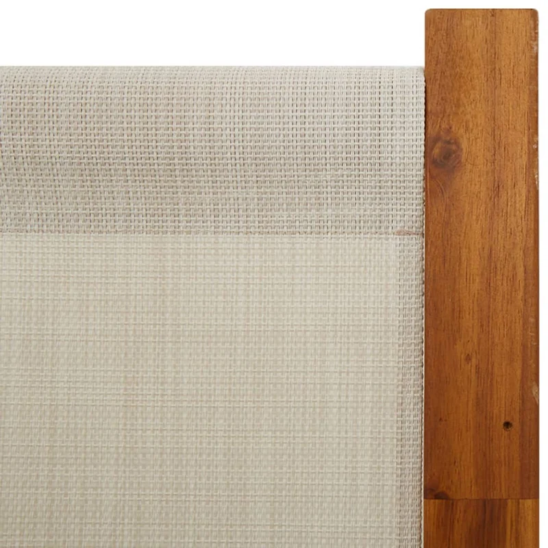 Paravent séparateur de pièce cloison 4 panneaux 280 x 180 cm textilène gris et bois DEC030865