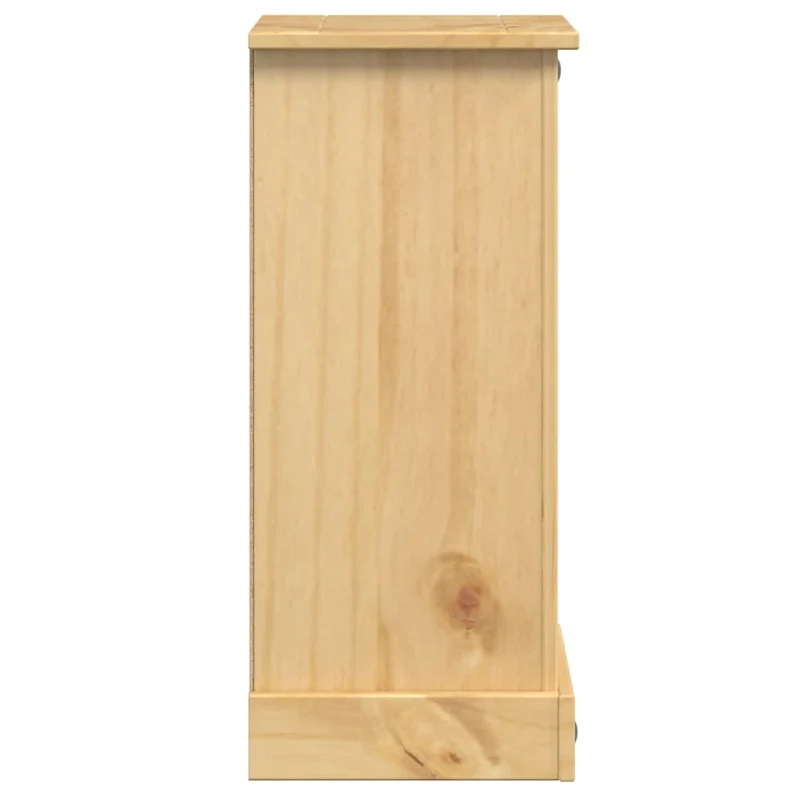 Table de chevet avec 4 tiroirs 35 x 32,5 x 74 cm bois de pin massif DEC033901