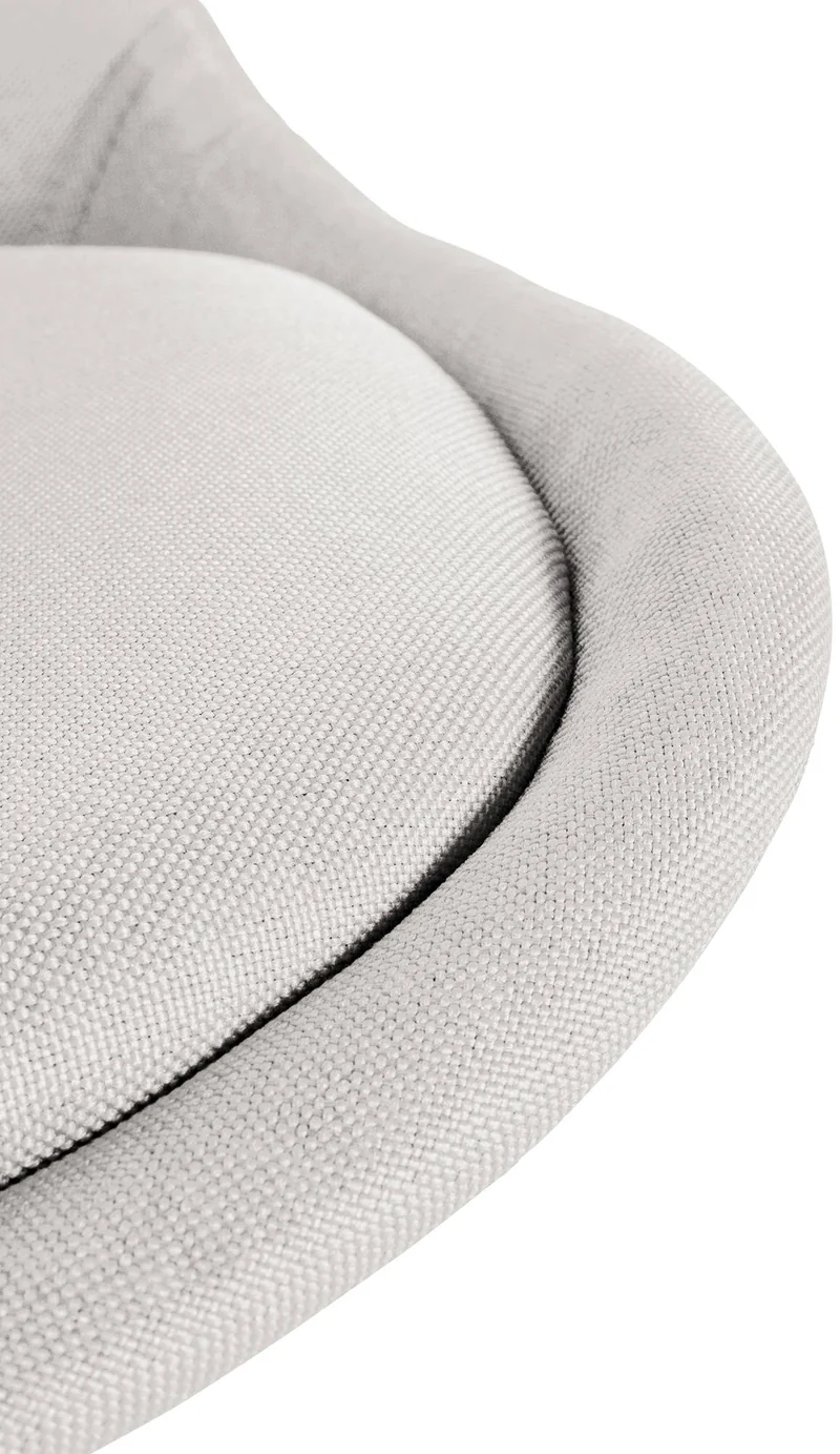Chaise de salle à manger x1 style scandinave en tissu crème pieds en bois clair 10_0007439
