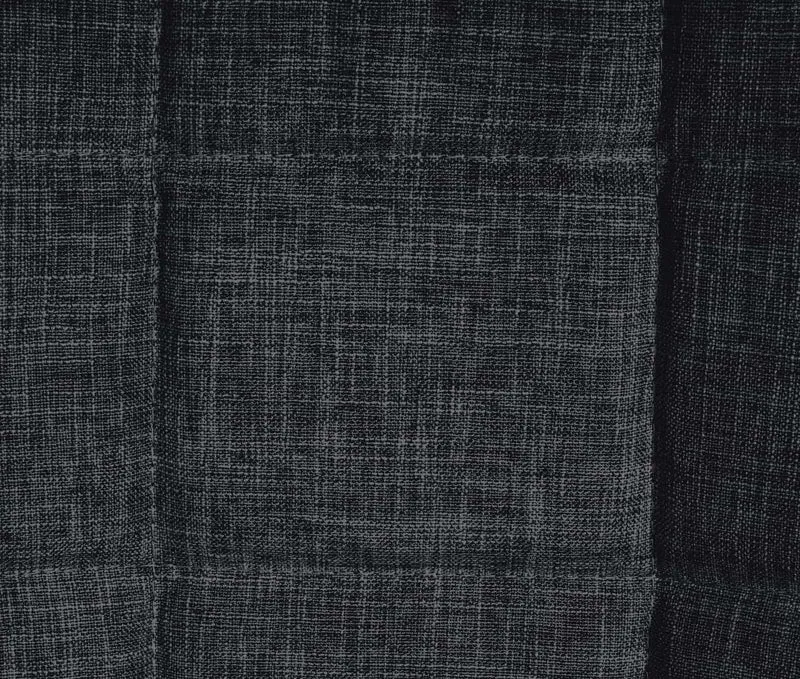 Lot de 2 chaises de salle à manger surpiqûres décoratives en tissu noir piètement en métal 10_0007496