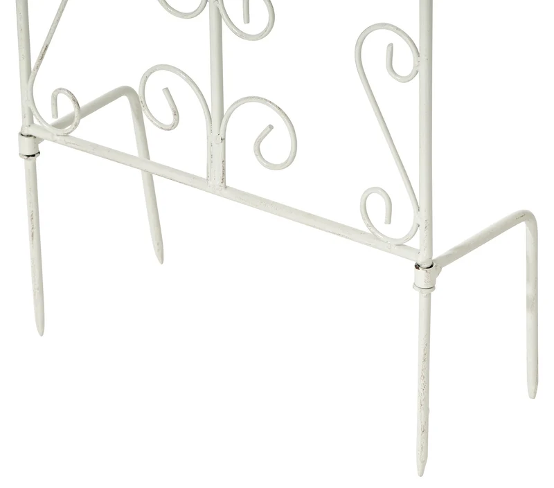 Tuteur pour plantes grimpantes hauteur 122 cm en métal blanc 10_0003866