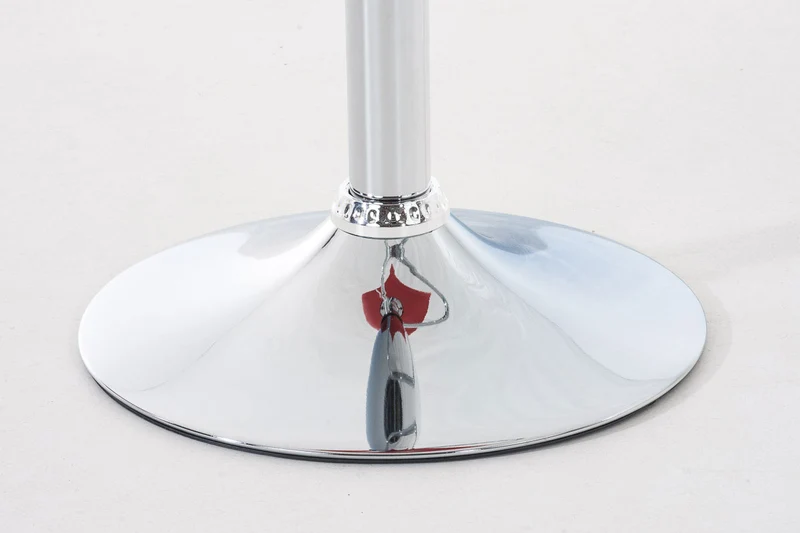 Tabouret de bar x1 avec repose-pieds design moderne plastique rouge et métal 10_0000058