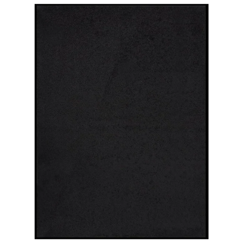 Paillasson dessous antidérapant 60 x 80 cm PP torsadé noir et vinyle DEC040633