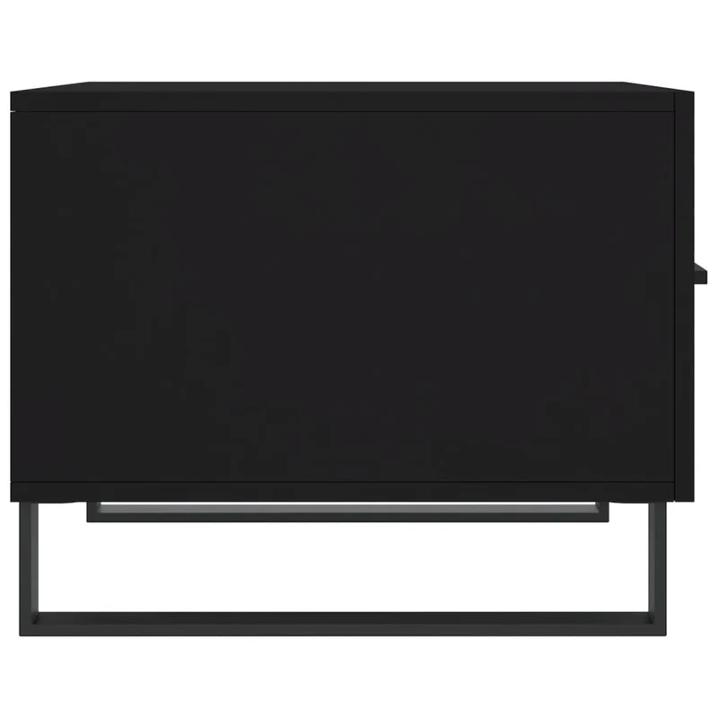 Lot de 2 tables de chevets avec tiroir 50 x 50 x 40 cm bois d'ingénierie noir et fer DEC040424