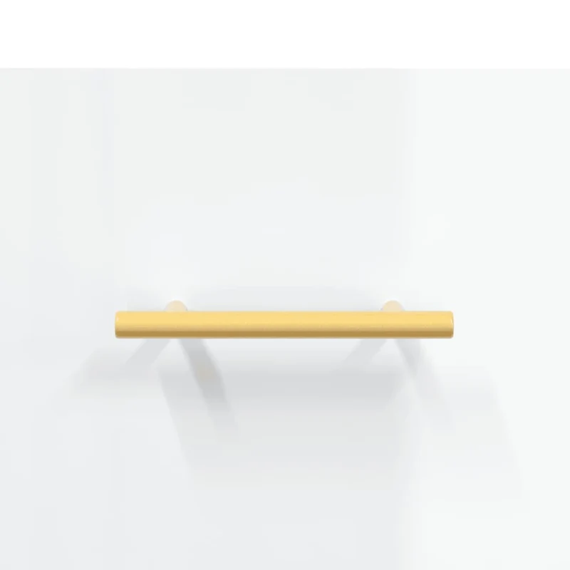 Lot de 2 tables basses d'appoint avec tiroir 50 x 50 x 40cm bois d'ingénierie blanc et fer DEC040335