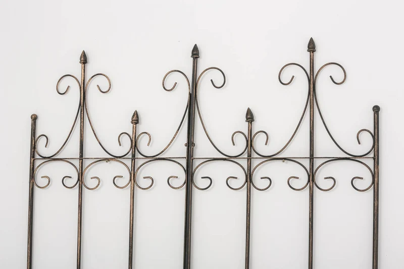 Treillis de jardin support plantes grimpantes décoration métal bronze 10_0003880