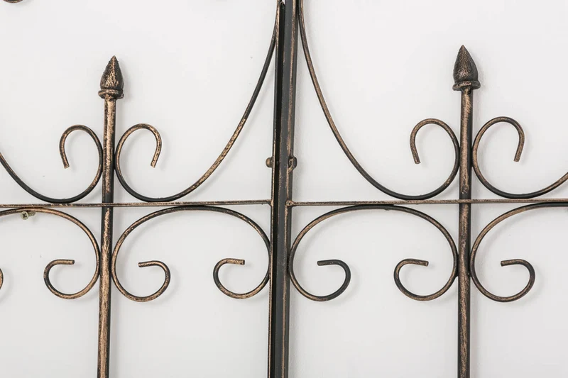 Treillis de jardin support plantes grimpantes décoration métal bronze 10_0003880