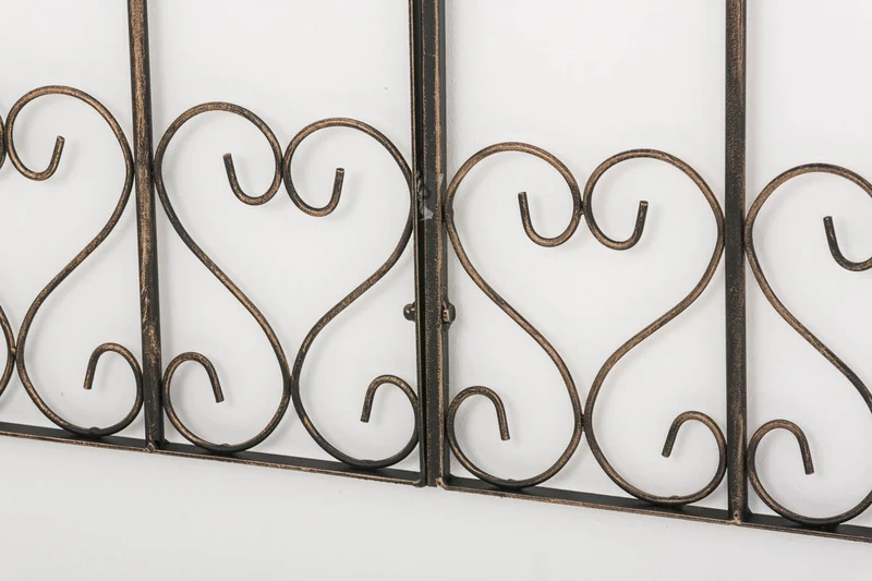 Treillis de jardin support plantes grimpantes décoration métal bronze 10_0003880