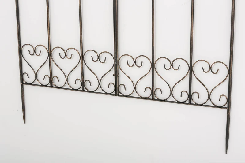 Treillis de jardin support plantes grimpantes décoration métal bronze 10_0003880