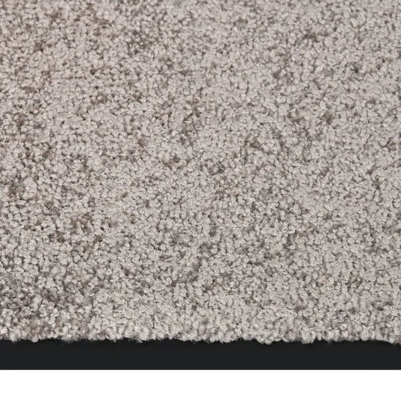 Paillasson porte d'entrée dessous antidérapant 80 x 120 cm PP torsadé gris vinyle DEC040596