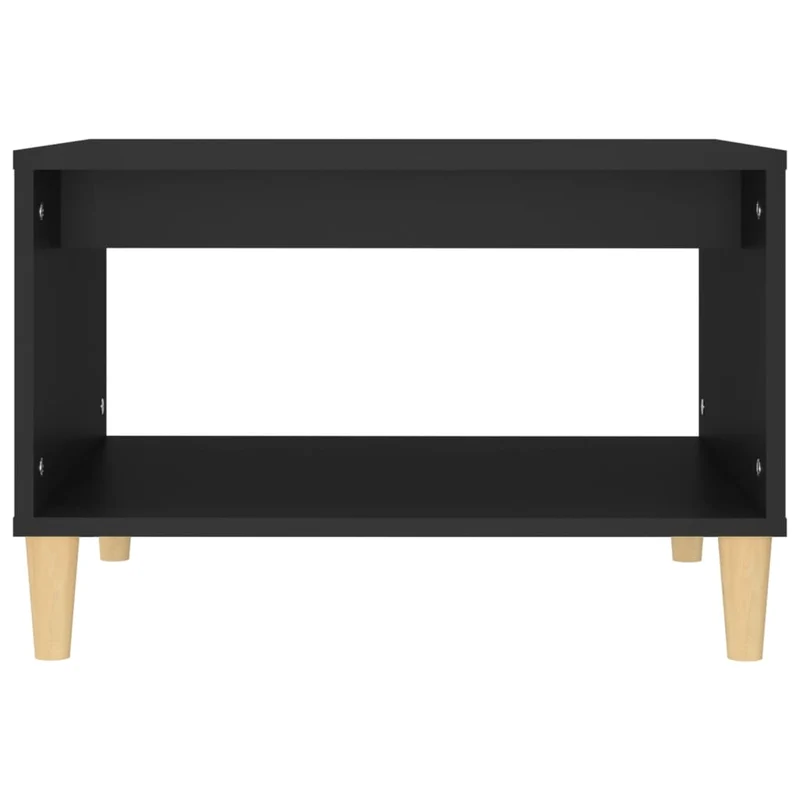 Table basse design moderne et contemporain 60 x 50 x 40 cm bois d'ingénierie noir DEC039711
