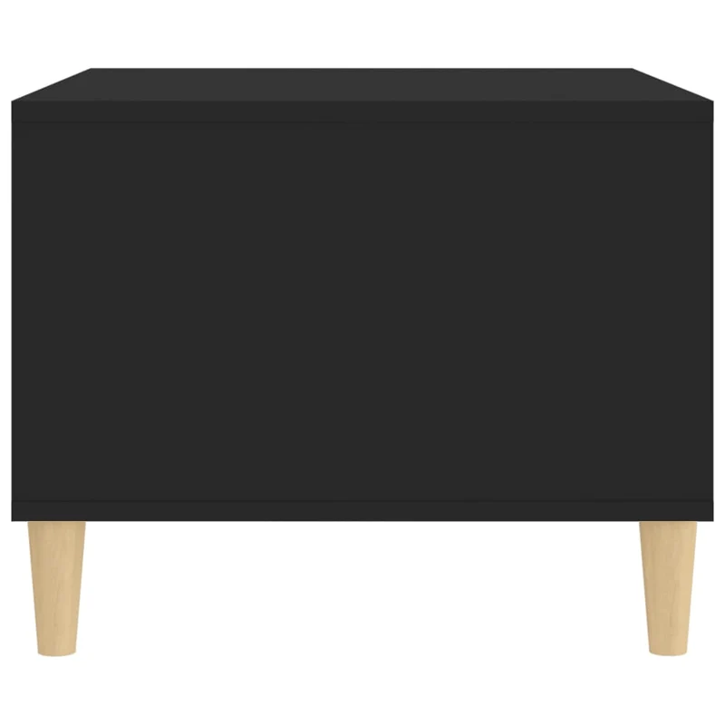 Table basse design moderne et contemporain 60 x 50 x 40 cm bois d'ingénierie noir DEC039711