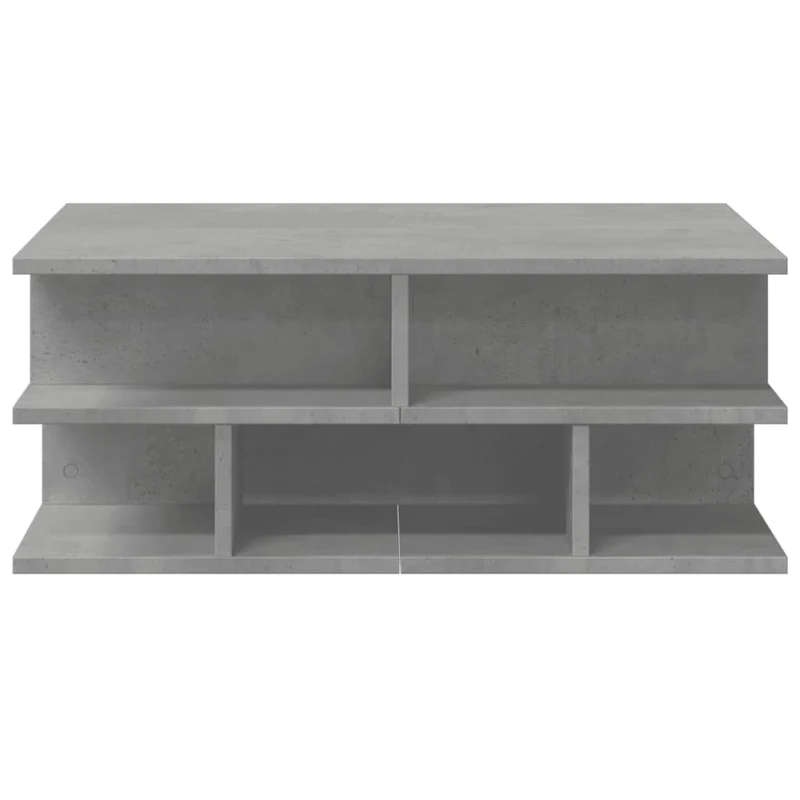 Table basse design moderne et contemporaine 70 x 70 x 29 cm bois d'ingénierie gris DEC039336