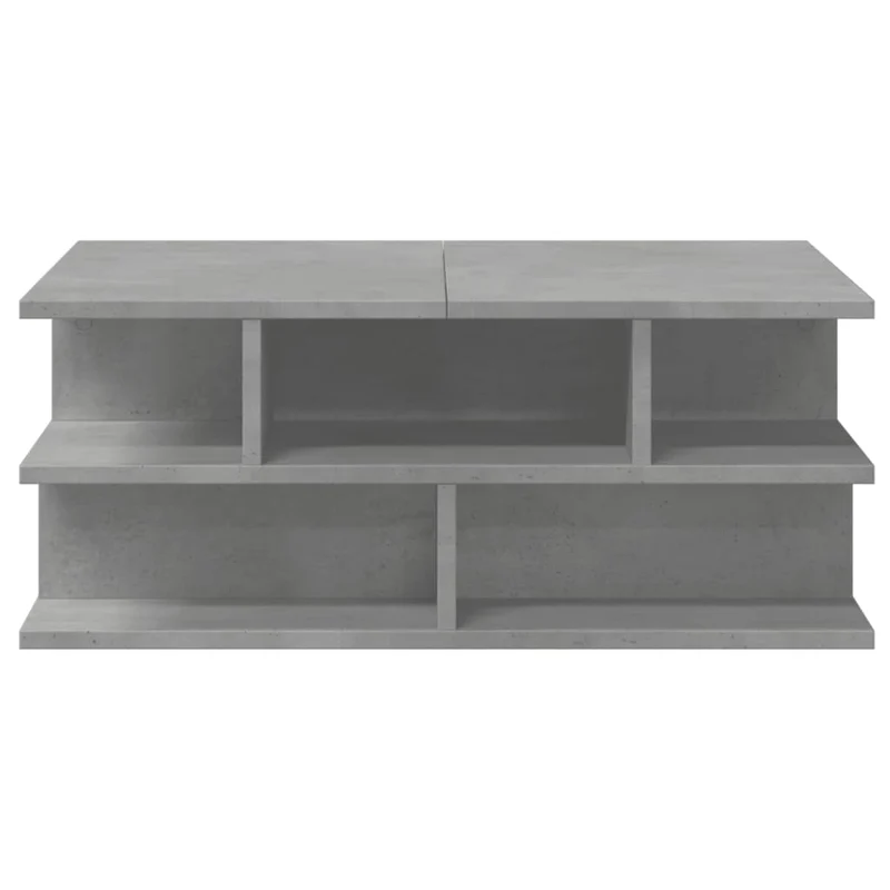 Table basse design moderne et contemporaine 70 x 70 x 29 cm bois d'ingénierie gris DEC039336