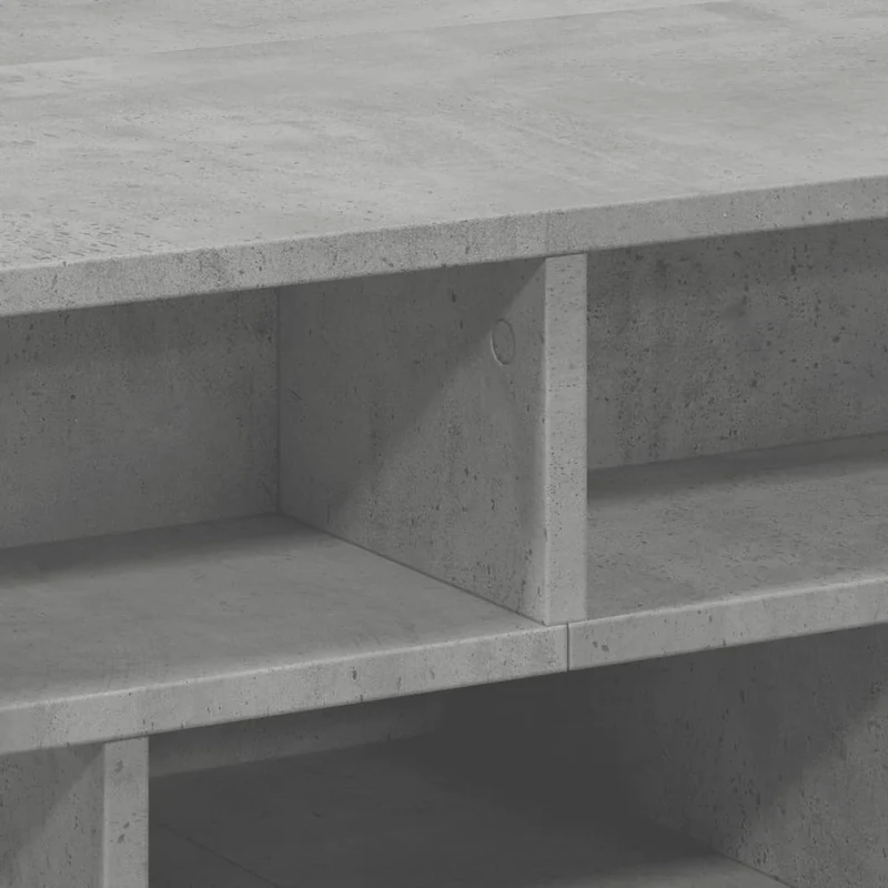 Table basse design moderne et contemporaine 70 x 70 x 29 cm bois d'ingénierie gris DEC039336