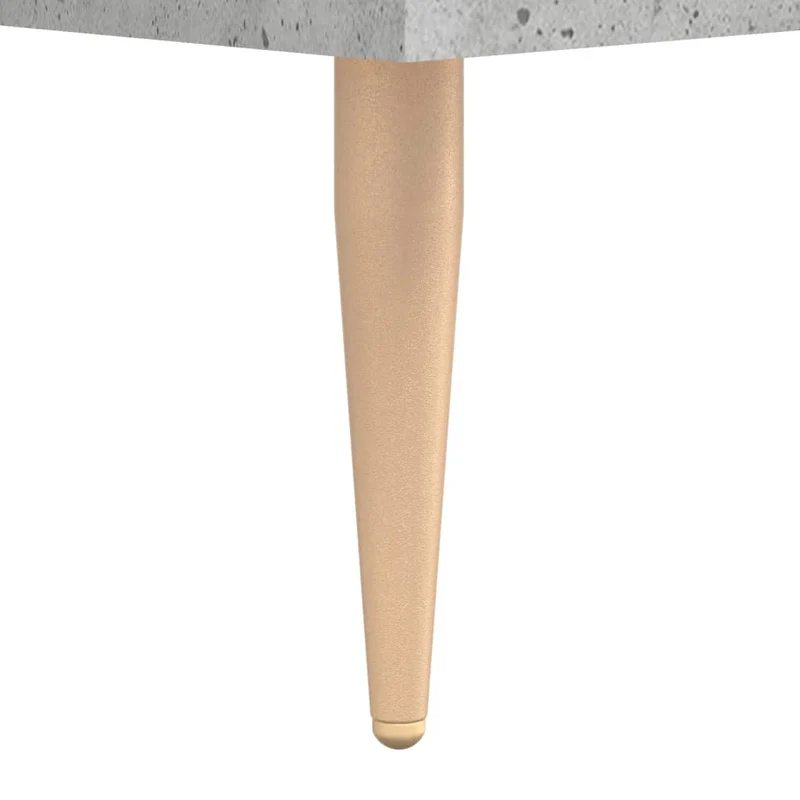 Table de chevet avec tiroirs 40 x 35 x 47,5 cm bois d’ingénierie gris et fer DEC033984