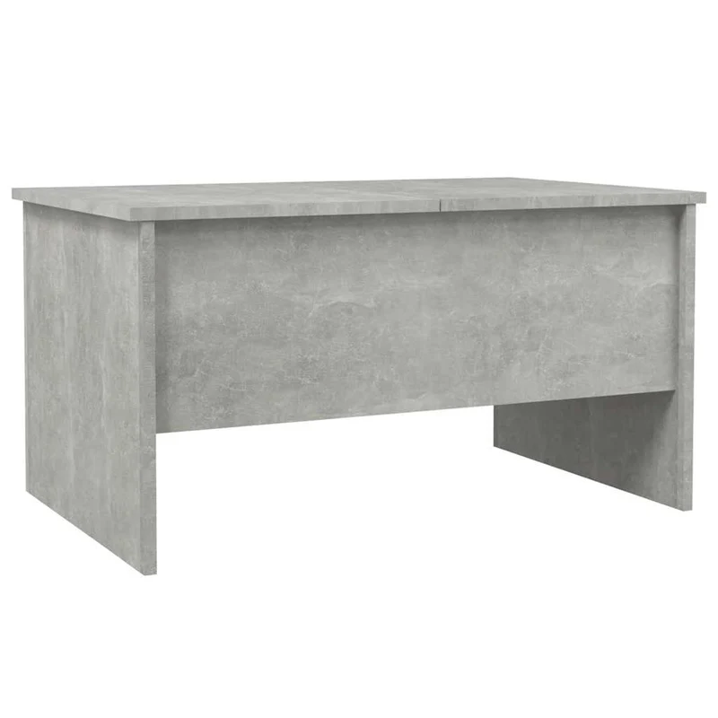 Table basse design moderne et contemporaine 80 x 50 x 42,5 cm bois d'ingénierie gris DEC039341