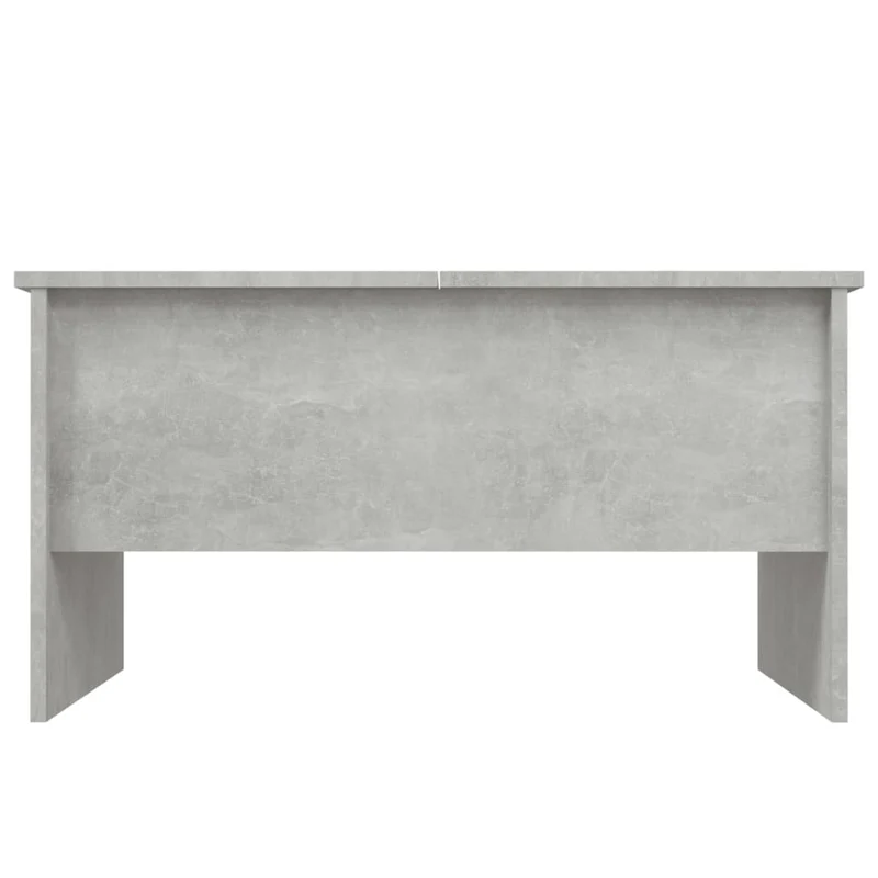 Table basse design moderne et contemporaine 80 x 50 x 42,5 cm bois d'ingénierie gris DEC039341