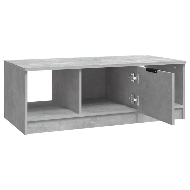 Table basse design moderne et contemporaine 102 x 50 x 36 cm bois d'ingénierie gris DEC039250