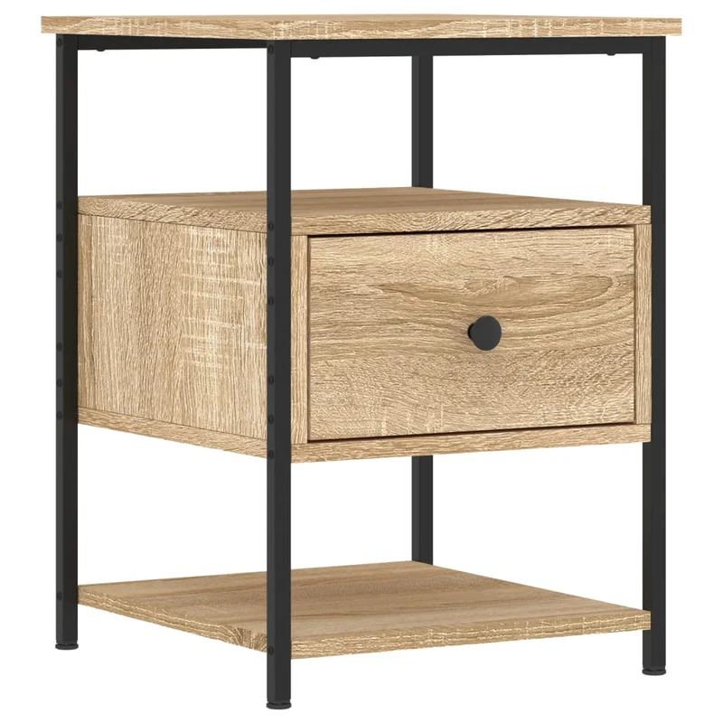 Tables de chevet 2 pcs chêne sonoma 40 x 42 x 56 cm bois ingénierie brun DEC035286