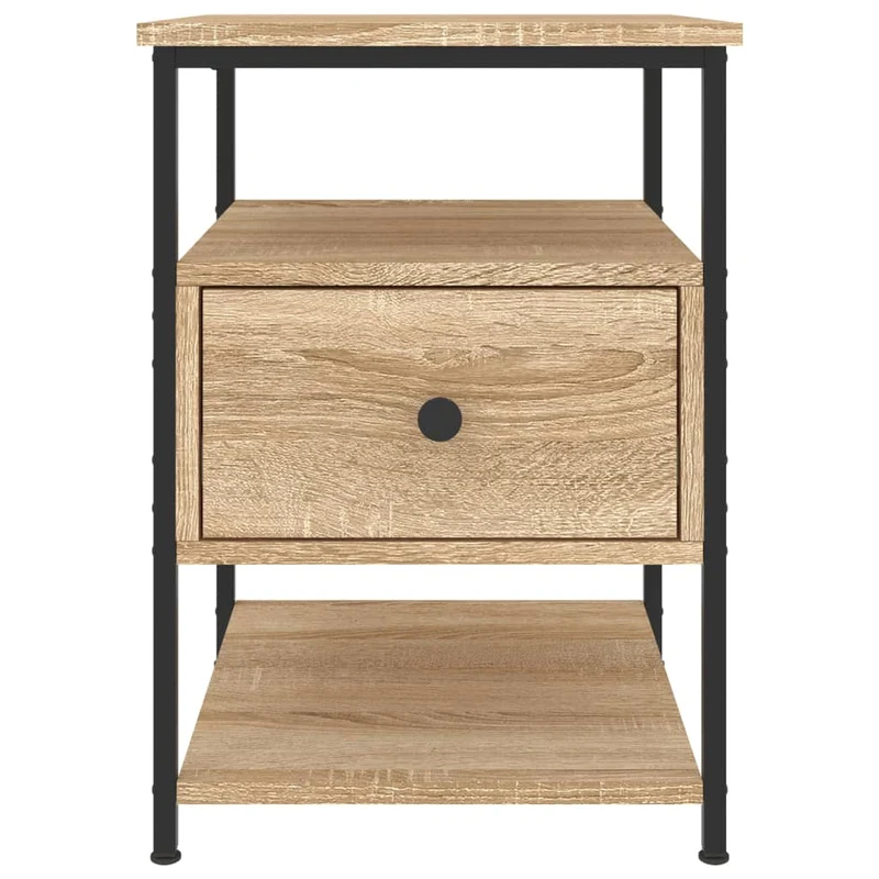 Tables de chevet 2 pcs chêne sonoma 40 x 42 x 56 cm bois ingénierie brun DEC035286