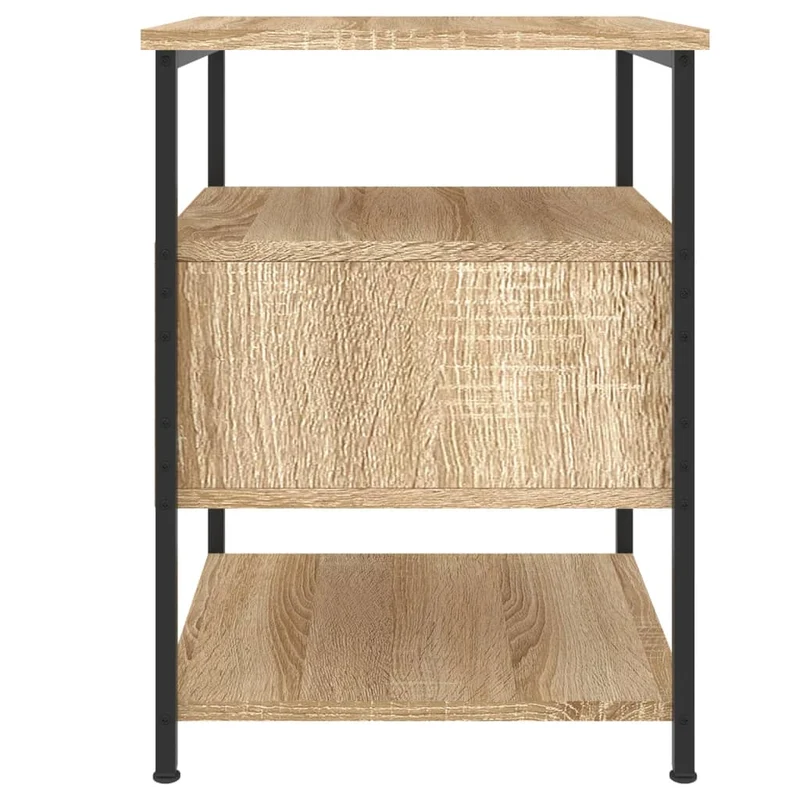 Tables de chevet 2 pcs chêne sonoma 40 x 42 x 56 cm bois ingénierie brun DEC035286