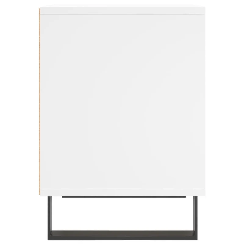 Lot de 2 tables de chevet avec compartiment ouvert 40 x 35 x 50 cm bois d’ingénierie blanc DEC034934