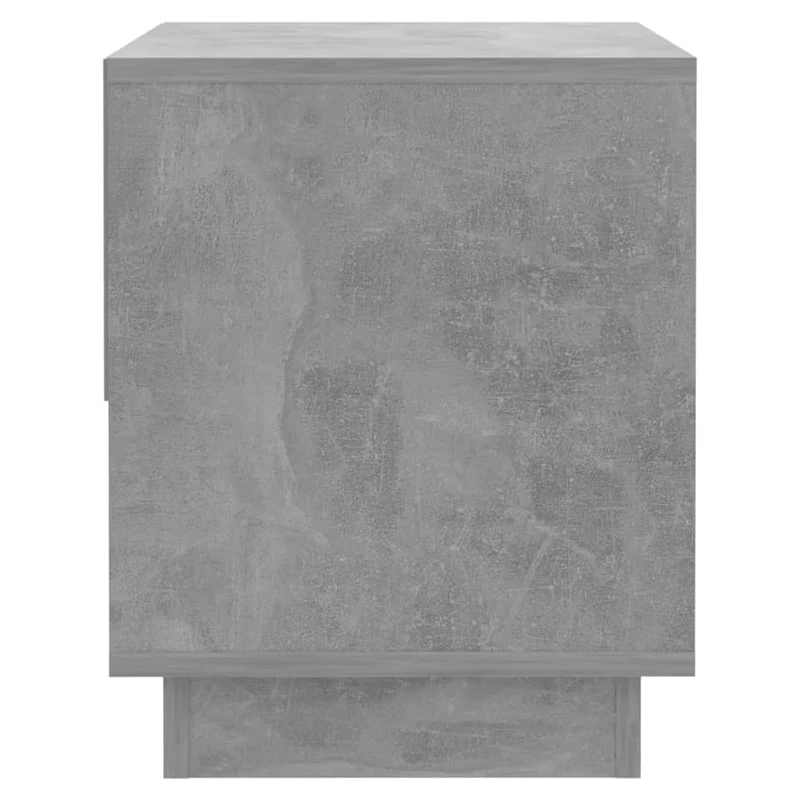 Lot de 2 tables de chevet avec tiroirs et étagère 45 x 34 x 44 cm bois d'ingénierie gris DEC035402