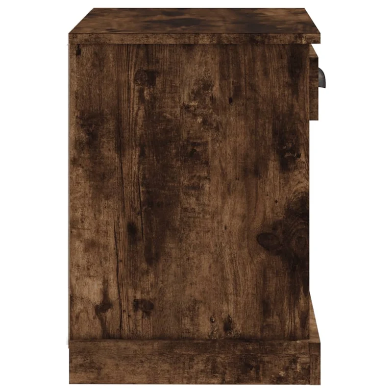 Lot de 2 tables de chevet avec tiroir et 3 compartiments 43 x 36 x 50 cm bois d'ingénierie marron DEC035139