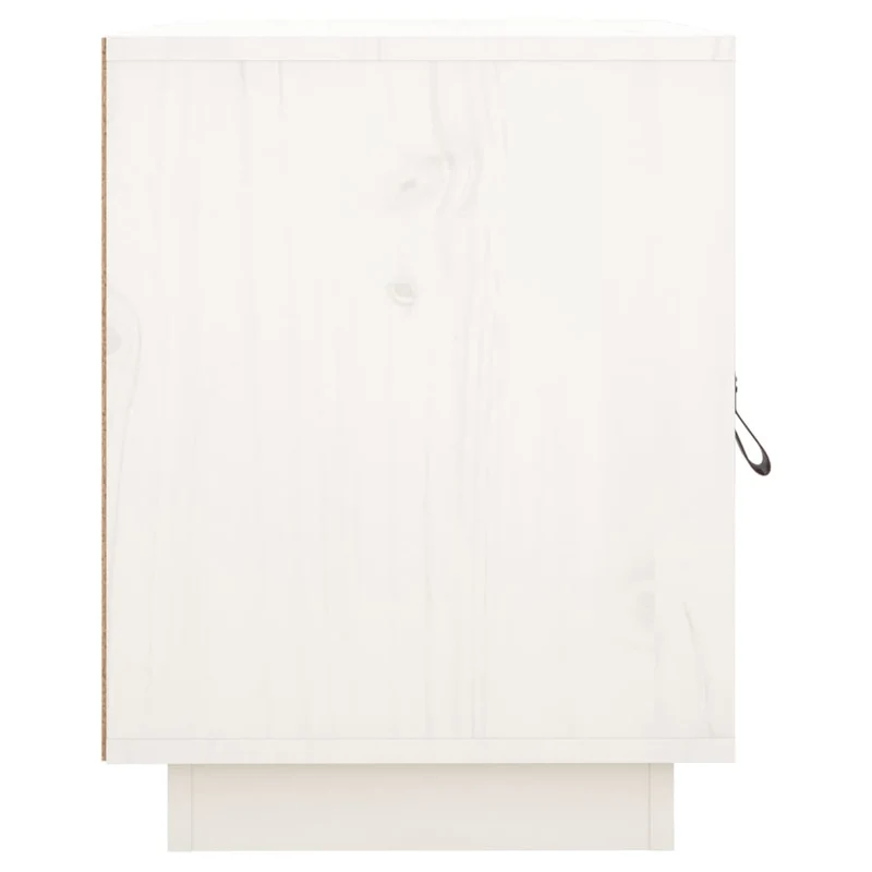Lot de 2 tables de chevet avc compartiment avec porte 40 x 34 x 45 cm bois de pin blanc DEC034907