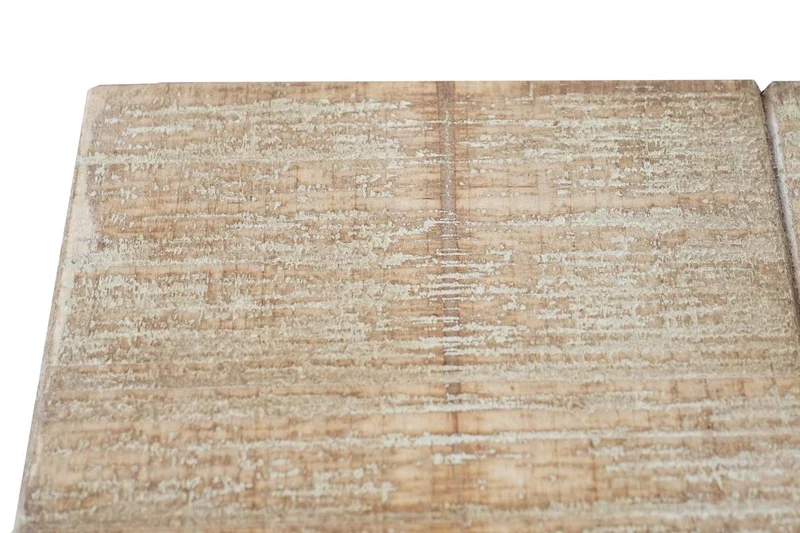 Tabouret en bois de sapin design industriel rustique solide certifié FSC 48x36x32cm 04_0005305