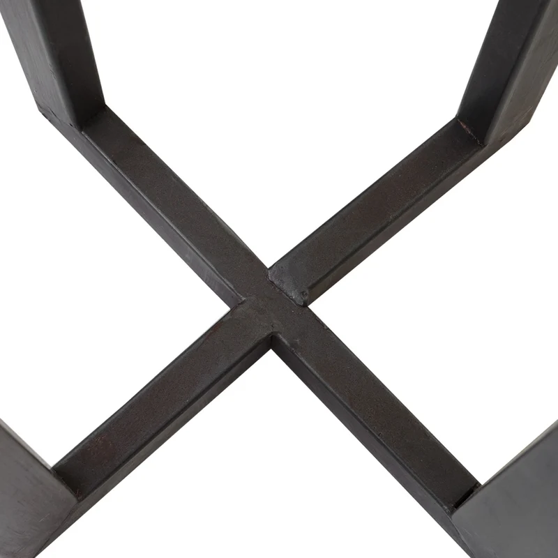 Table à plantes support à fleurs colonne en bois de sapin massif rustique certifié FSC 100x32x32cm 04_0005056
