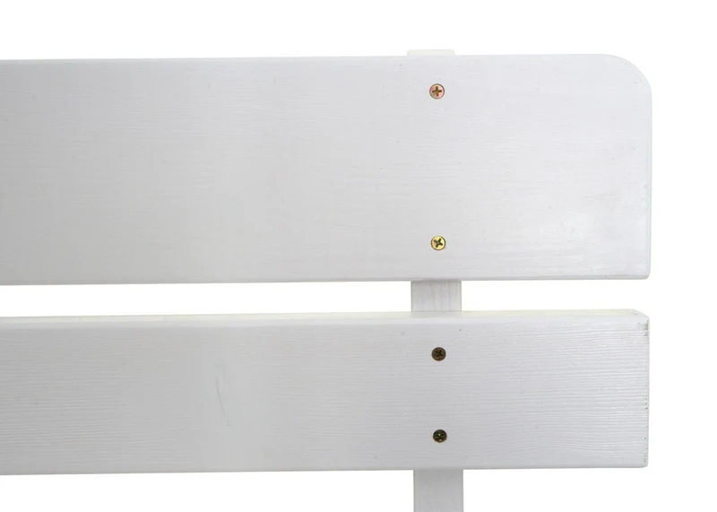 Banc de jardin hwc-l66 banc en bois banc de parc qualité gastronomique bois massif 148 cm blanc 04_0005834