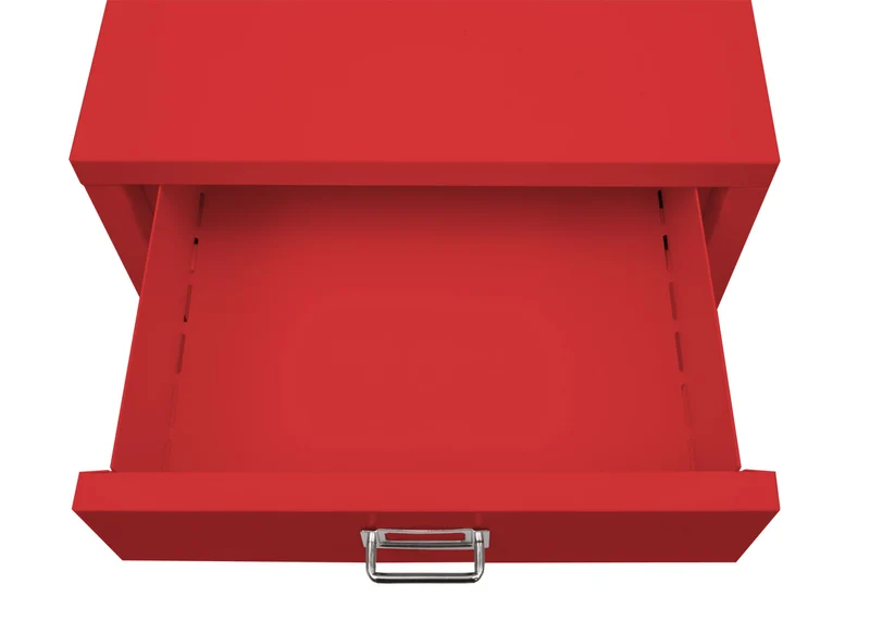 Roll conteneur hwc-l49 armoire à tiroirs armoire en acier classeur métal 75 x 40 x 41 cm 6 tiroirs rouge 04_0008274