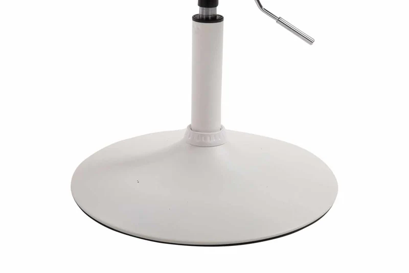Lot de 4 chaises de salle à manger pivotant et hauteur réglable siège en plastique noir cadre en métal aspect chromé 10_0006410
