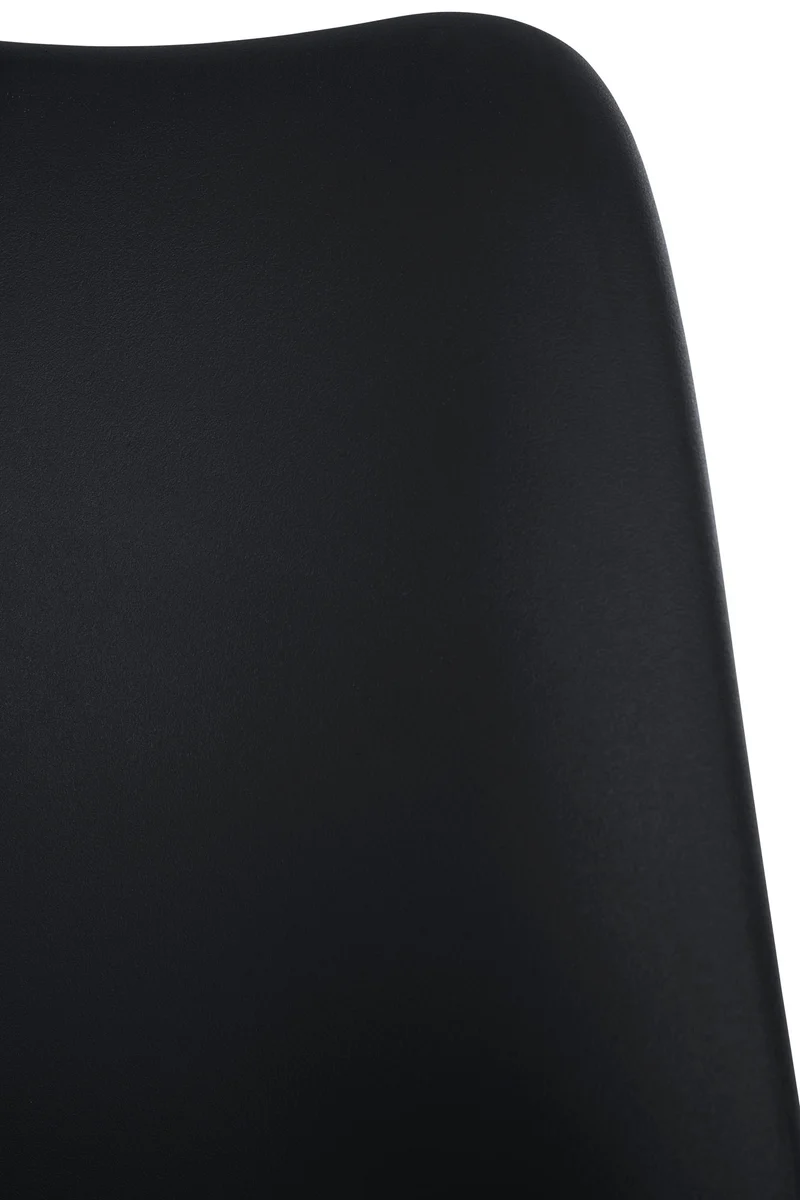 Tabouret de travail sur roulettes hauteur réglable en plastique noir et métal 10_0006965