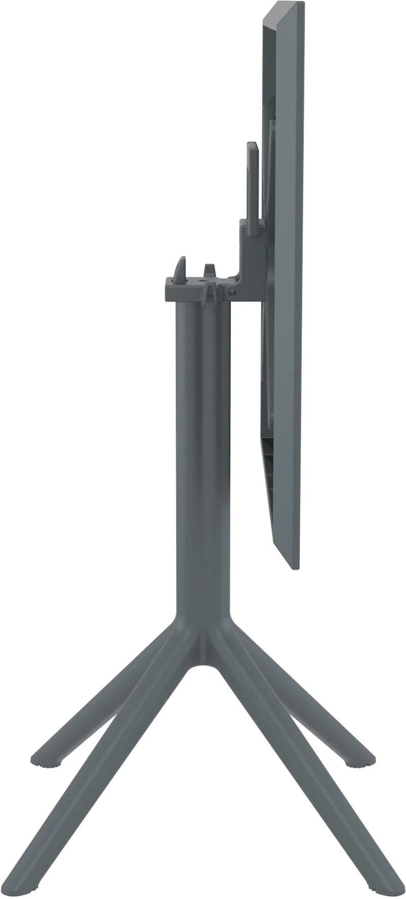 Table de jardin carrée gris foncé – design moderne en résine plastique résistante 10_0002954