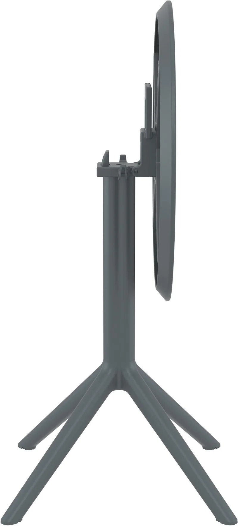 Table de jardin ronde en plastique gris foncé – design moderne et résistant 10_0002957