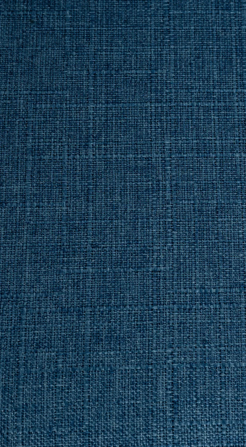 Tabouret de bar x1 design minimaliste assise en tissu bleu piètement en U métal noir repose-pieds 10_0006278