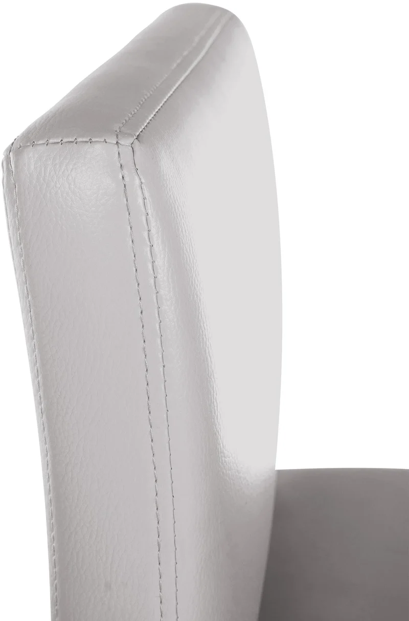Tabouret de bar x1 design minimaliste assise en PVC blanc piètement en U métal noir repose-pieds 10_0006093